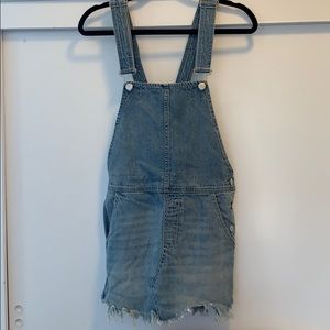 Free People Denim Overall Dress